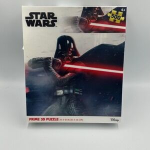 Star Wars Classic Trilogy‎ Prime 3D Darth Vader Puzzle 500 Piece New Disney+